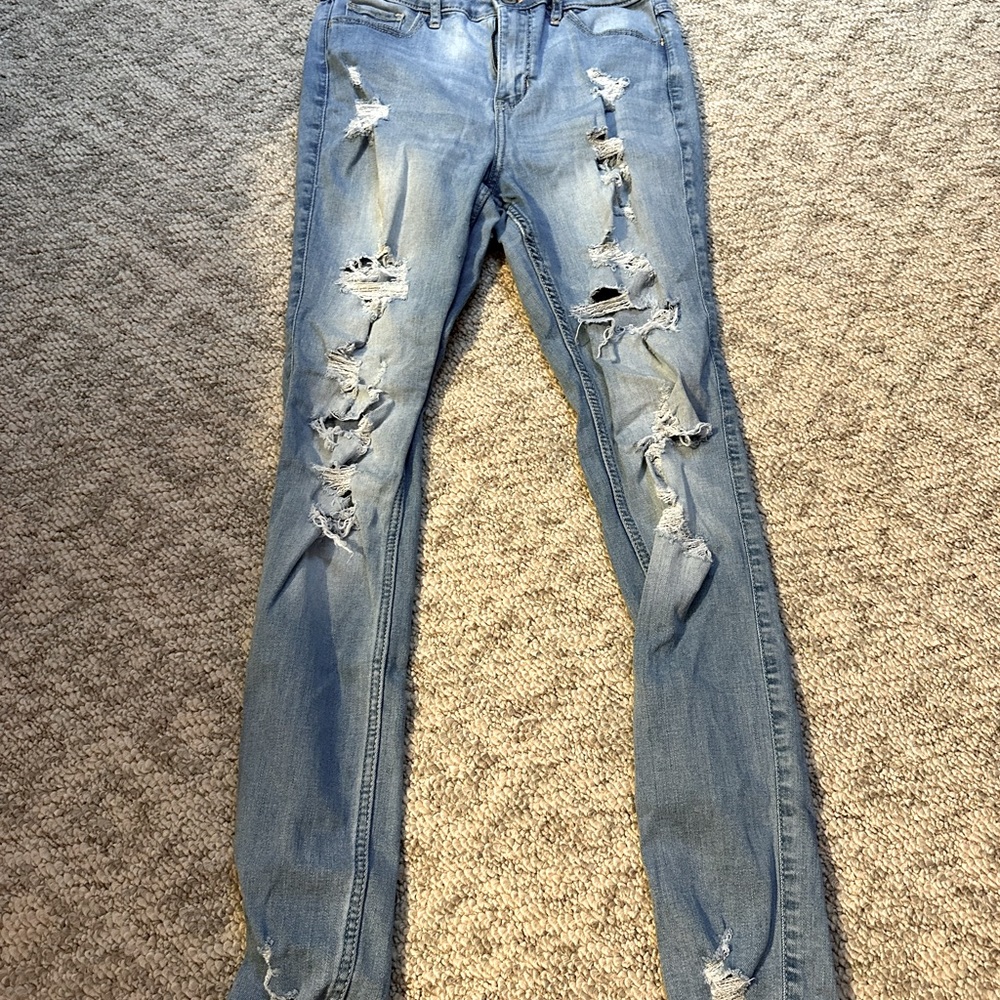 hollister highrise skinny jeans